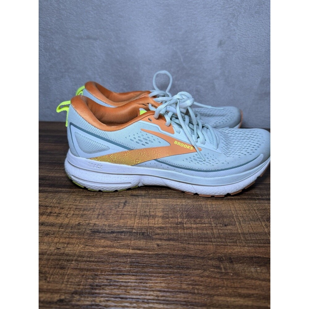 Brooks Trace 3 Womens 8.5 Shoes Running Orange Yellow 1204011B464 Walking Gym